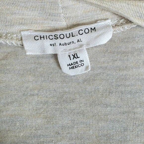 Chic Soul Cream Tiered Kimono Cardigan 1XL - Picture 6 of 7